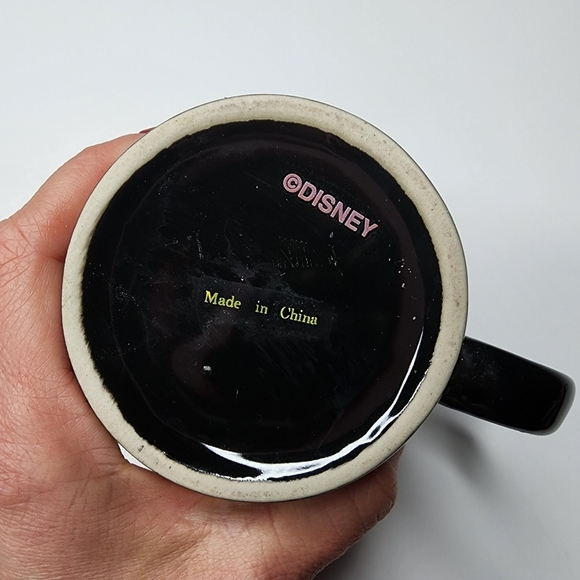 Disney Mickey Mouse Multicolor Mug Rainbow Face on Black Coffee Cup - Picture 5 of 5